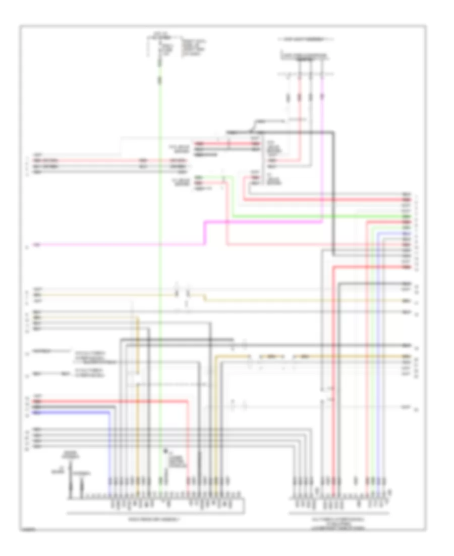 Radio Wiring Diagram, with Navigation (2 of 4) for Lexus IS 250C 2010
