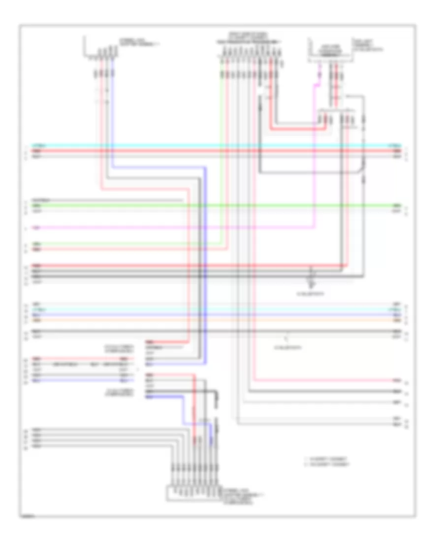 Radio Wiring Diagram, without Navigation (2 of 3) for Lexus IS 250C 2010