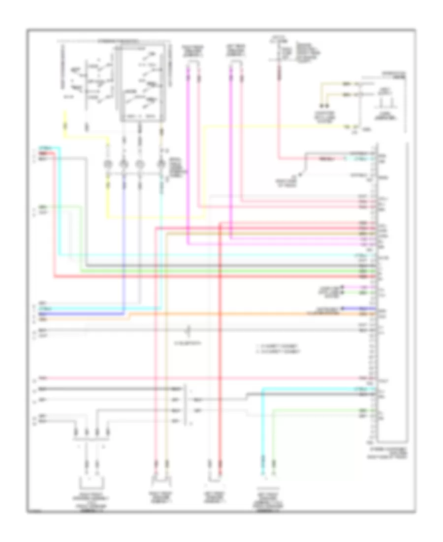 Radio Wiring Diagram without Navigation 3 of 3 for Lexus IS 250C 2010