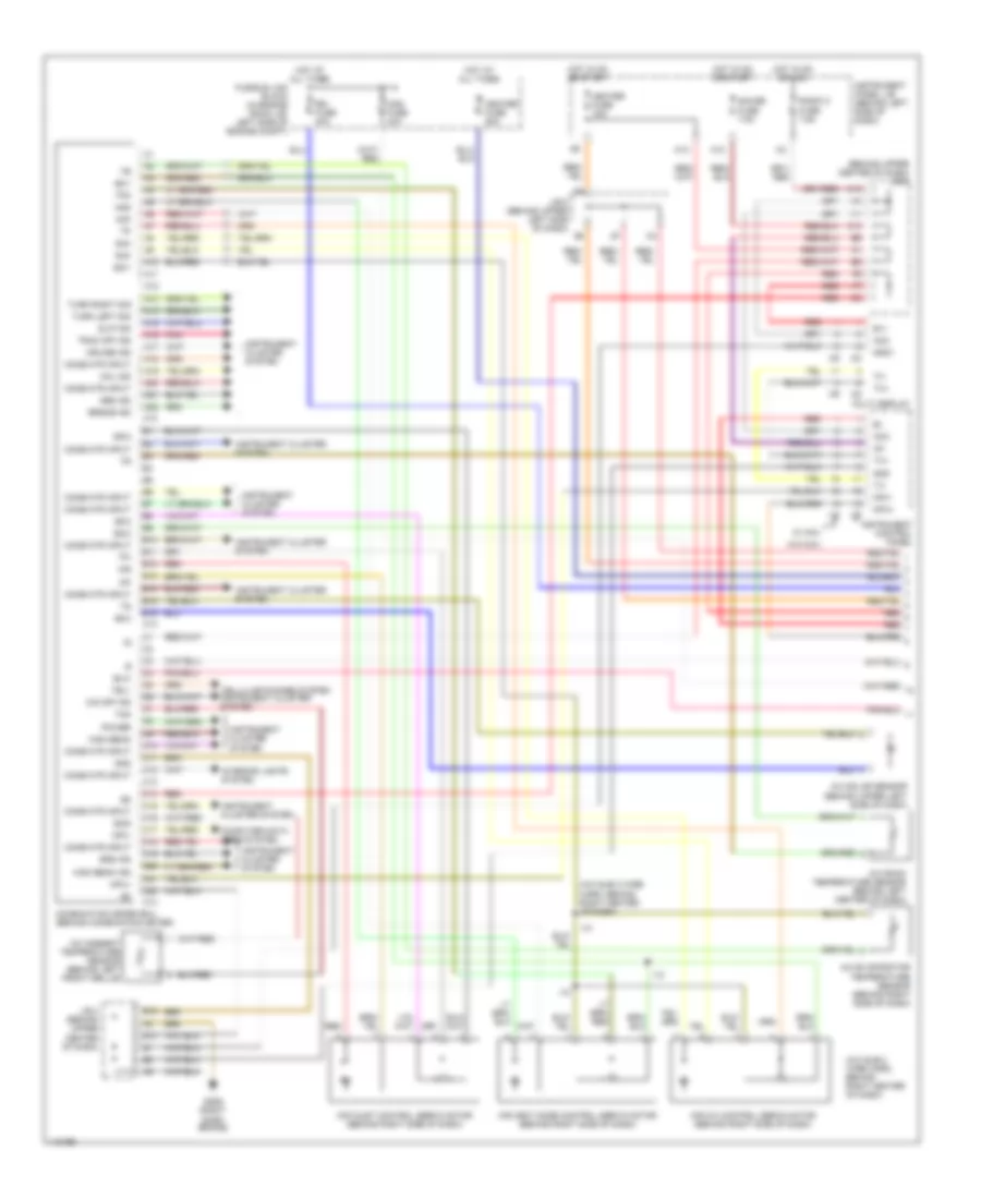 Automatic A C Wiring Diagram 1 of 2 for Lexus RX 300 2001
