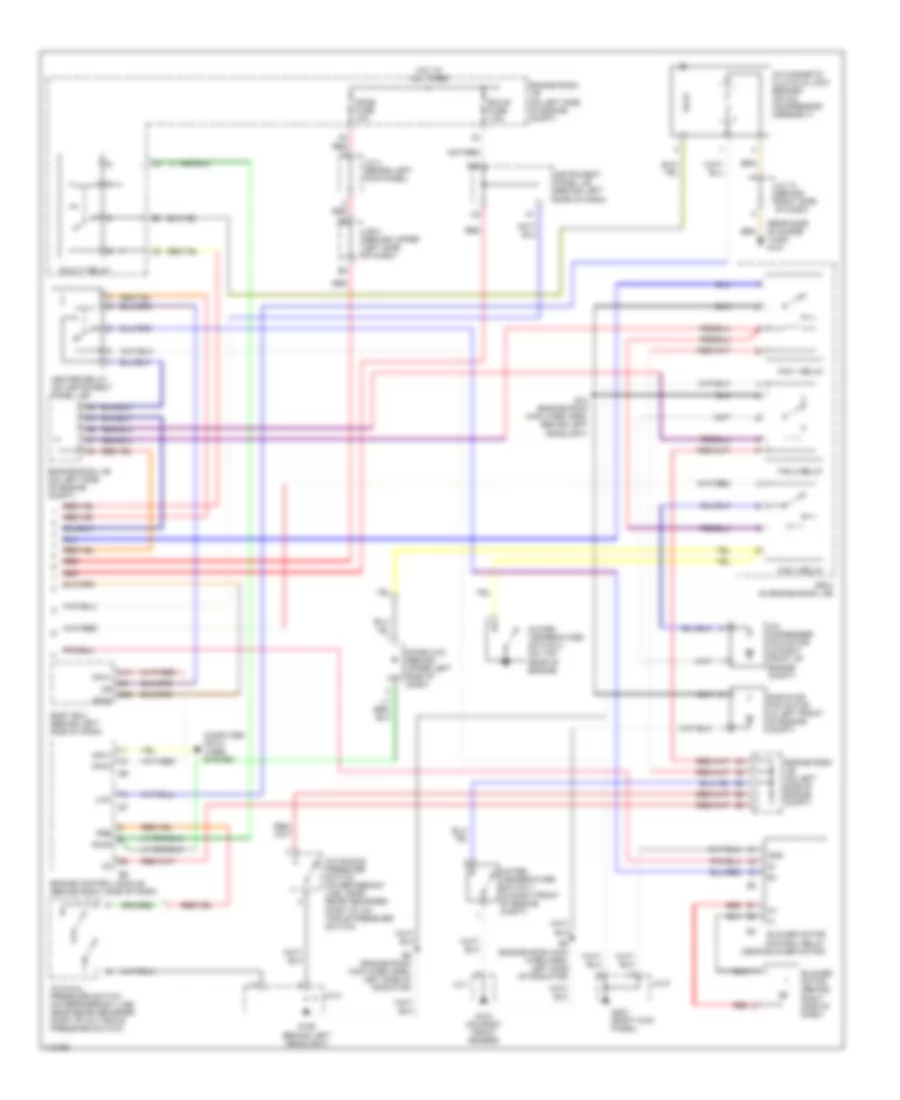 Automatic A C Wiring Diagram 2 of 2 for Lexus RX 300 2001