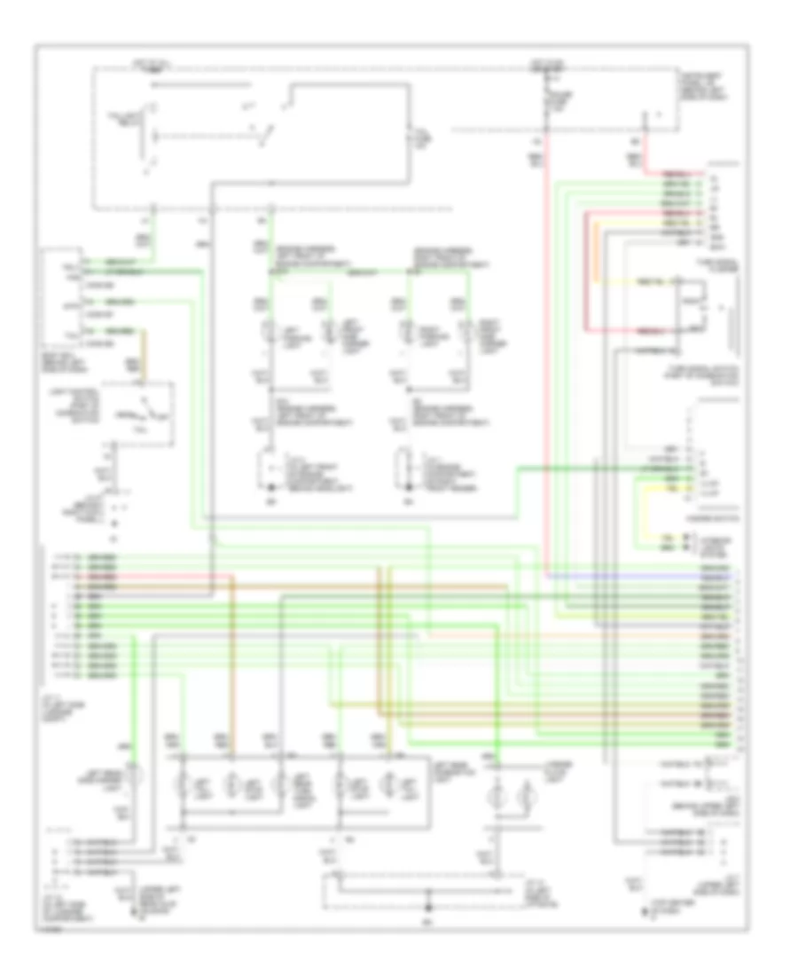Exterior Lamps Wiring Diagram (1 of 2) for Lexus RX 300 2001