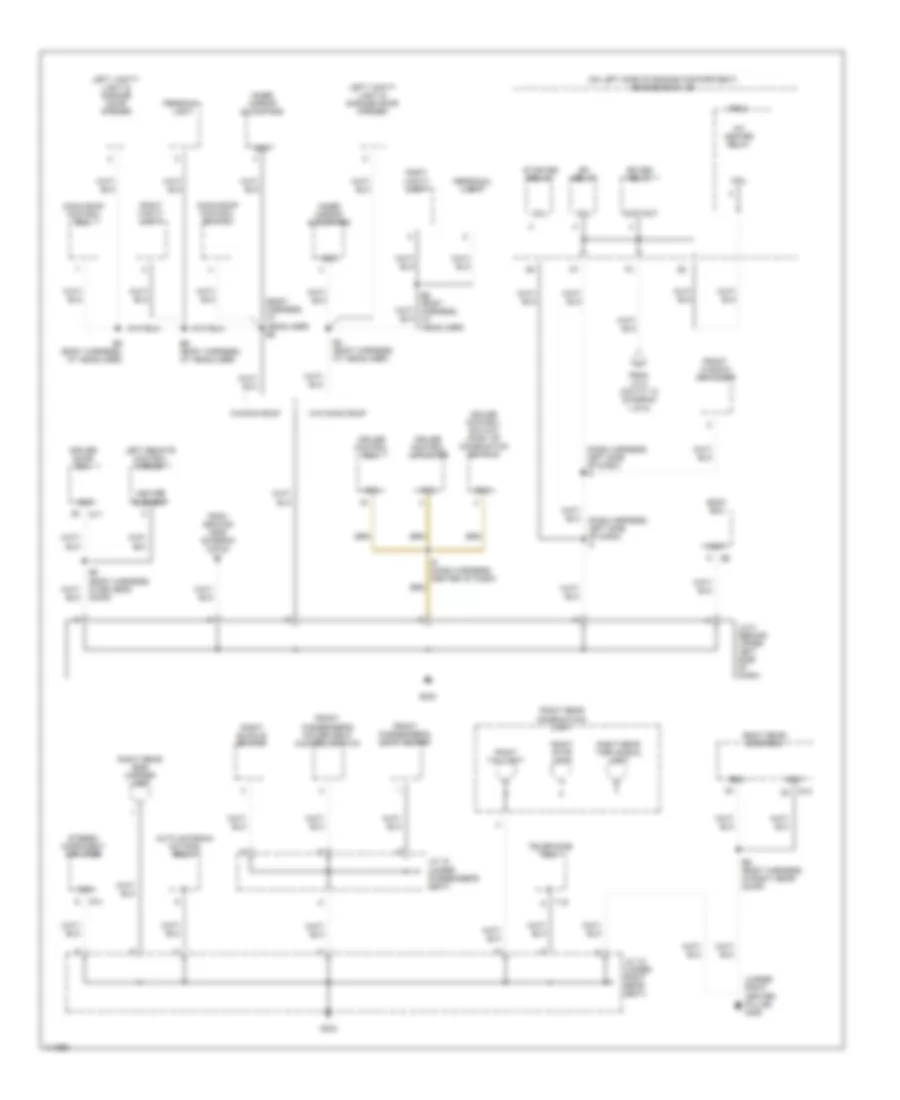 Ground Distribution Wiring Diagram 4 of 5 for Lexus RX 300 2001