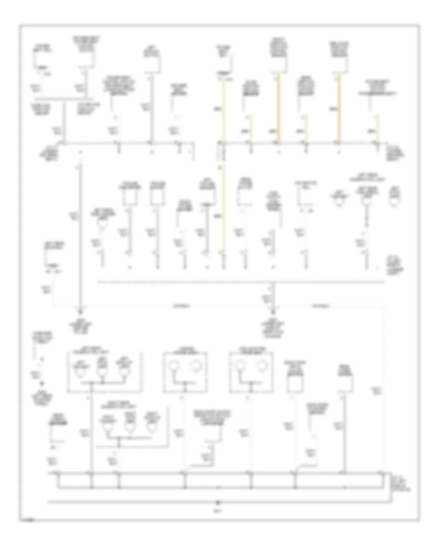 Ground Distribution Wiring Diagram 5 of 5 for Lexus RX 300 2001