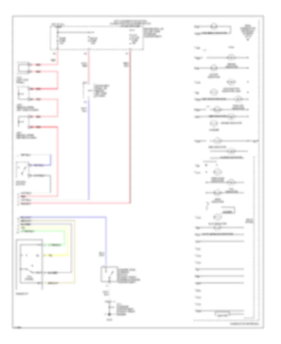 Instrument Cluster Wiring Diagram (2 of 2) for Lexus RX 300 2001