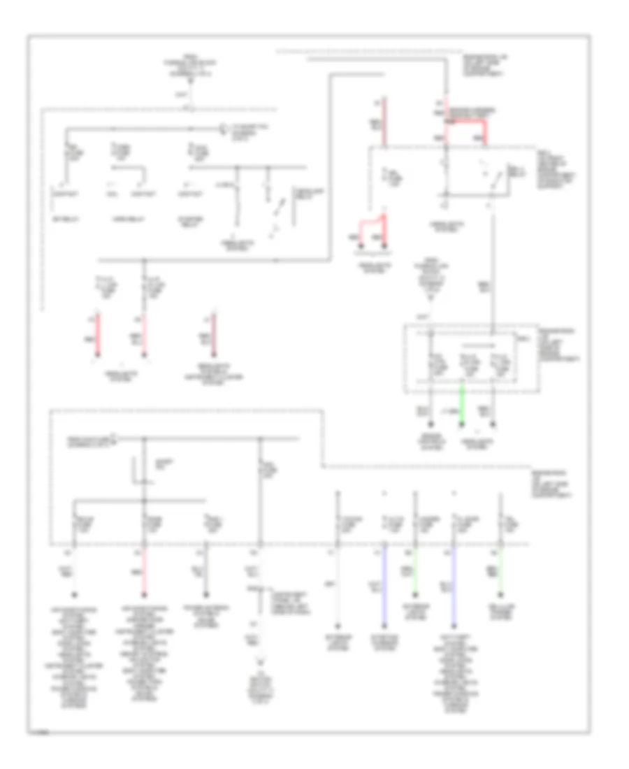 Power Distribution Wiring Diagram 2 of 4 for Lexus RX 300 2001