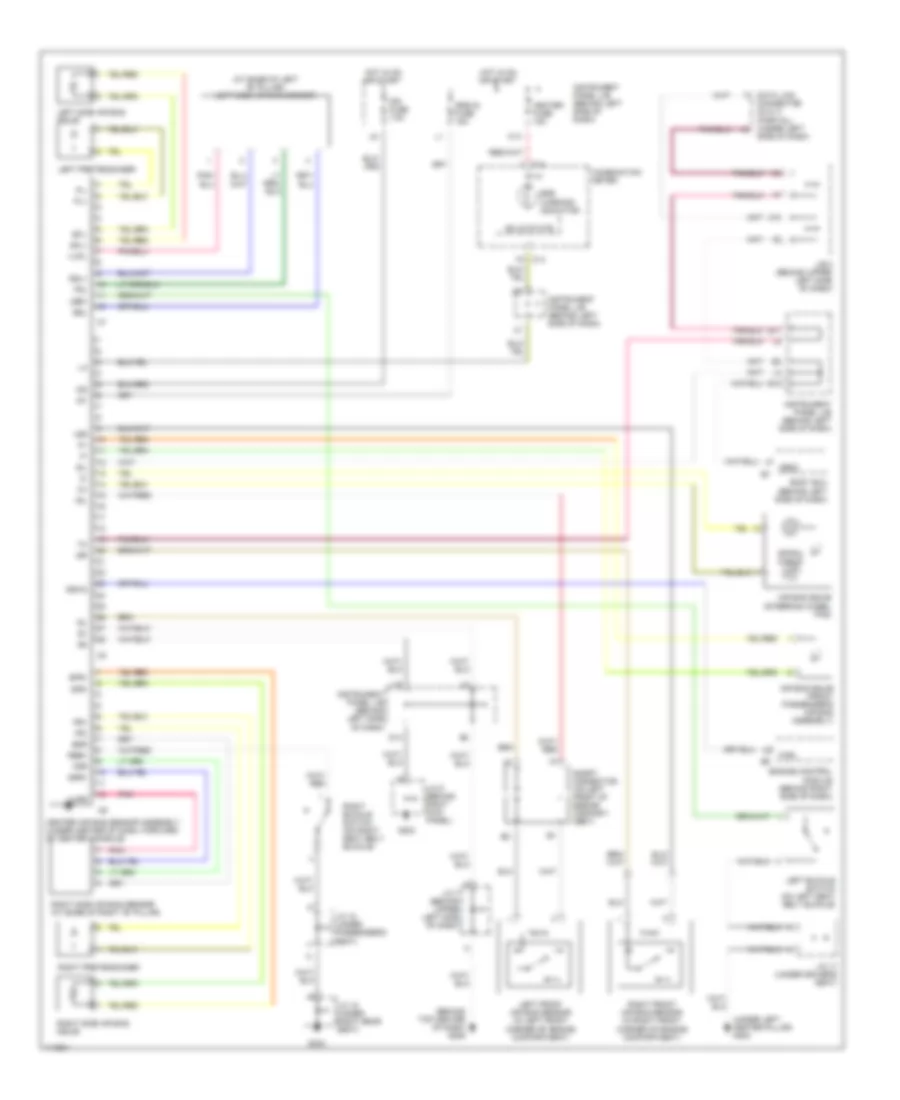 Supplemental Restraint Wiring Diagram for Lexus RX 300 2001