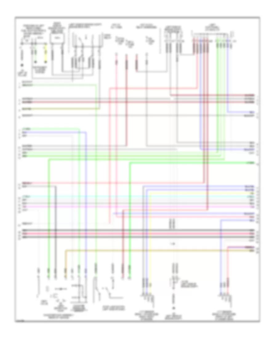 3.5L, Engine Performance Wiring Diagram (2 of 8) for Lexus IS 350 2010