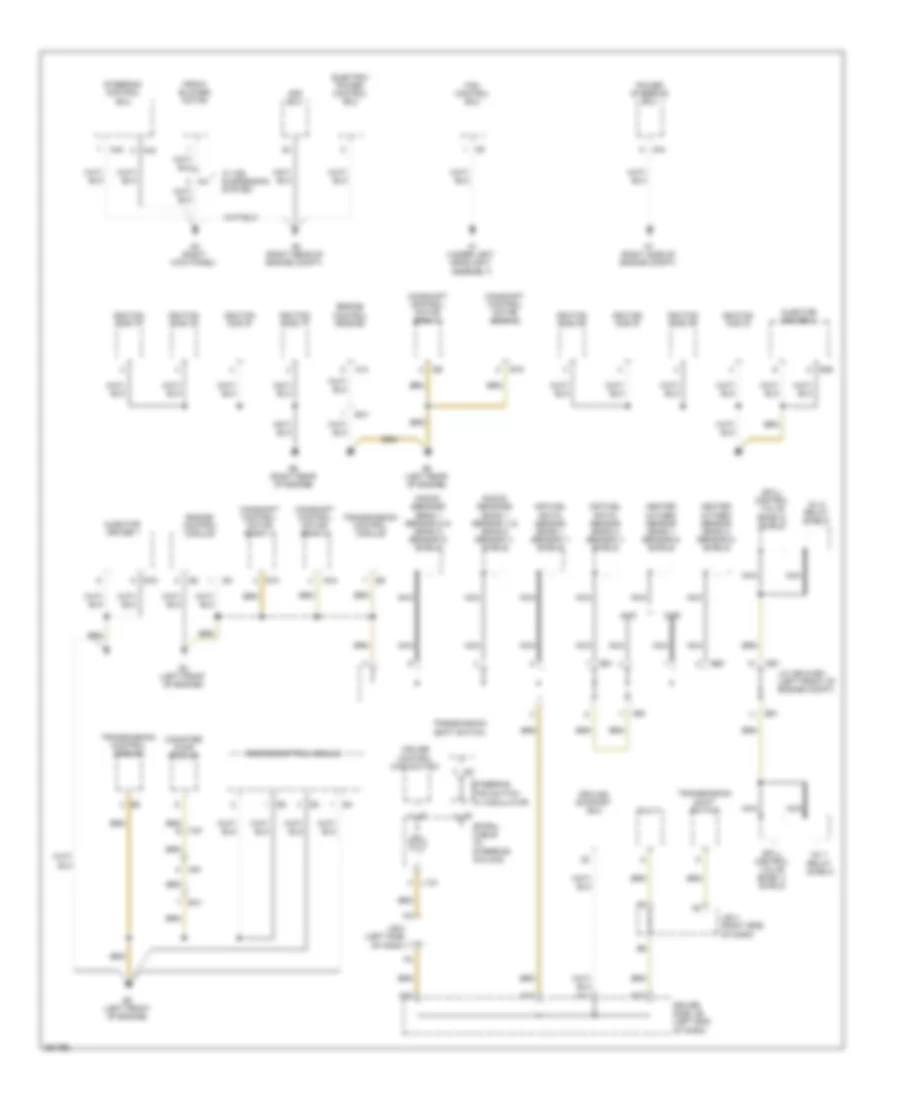Ground Distribution Wiring Diagram 2 of 6 for Lexus LS 460L 2013