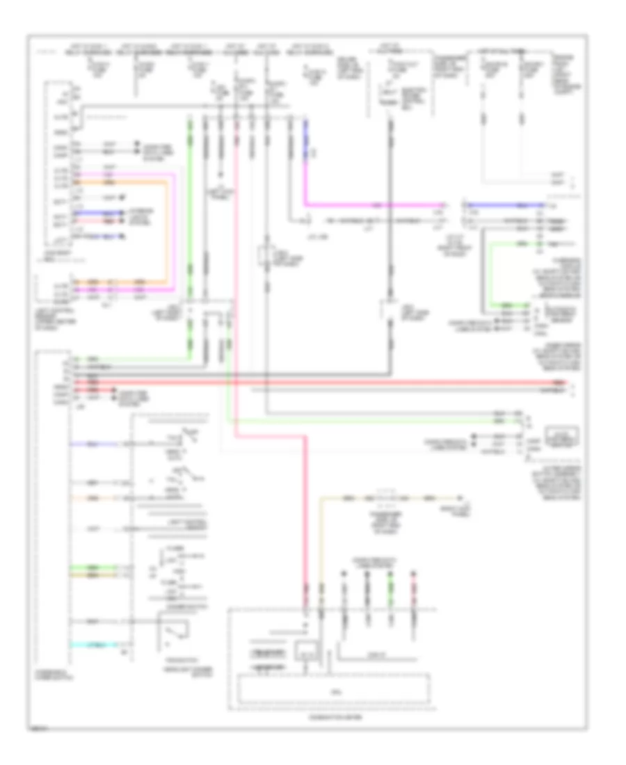 Headlamps Wiring Diagram (1 of 2) for Lexus LS 460L 2013