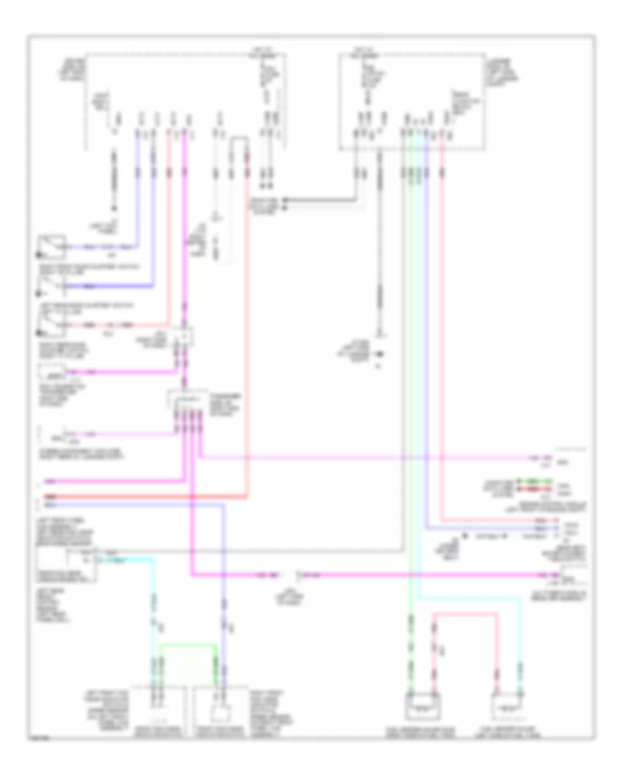 Instrument Cluster Wiring Diagram 3 of 3 for Lexus LS 460L 2013