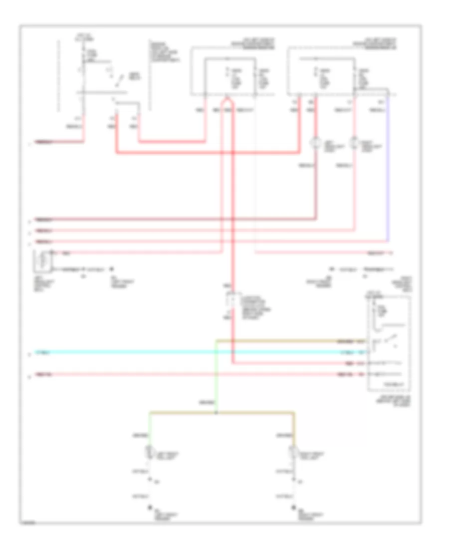 Headlamps Wiring Diagram, without DRL (2 of 2) for Lexus ES 300 2002