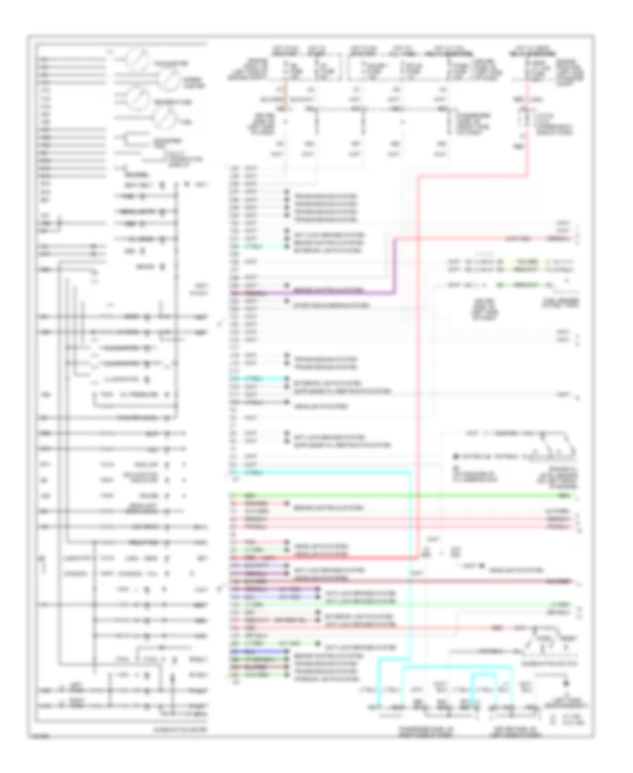 Instrument Cluster Wiring Diagram 1 of 2 for Lexus ES 300 2002