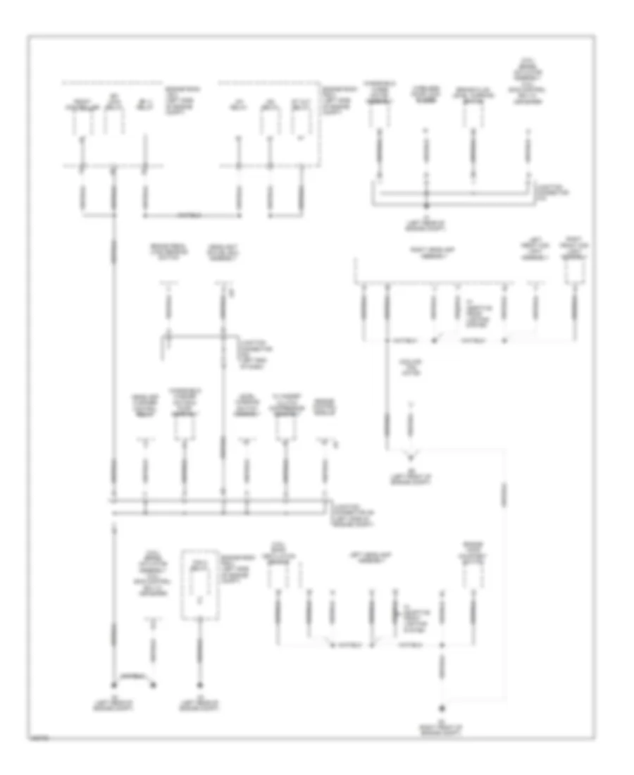 Ground Distribution Wiring Diagram 1 of 6 for Lexus IS 350C 2010