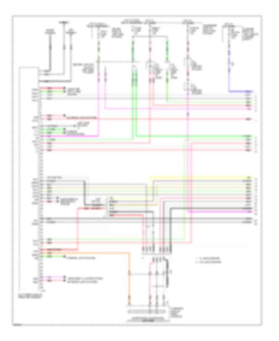 Radio Wiring Diagram 1 of 6 for Lexus LS 600hL 2013