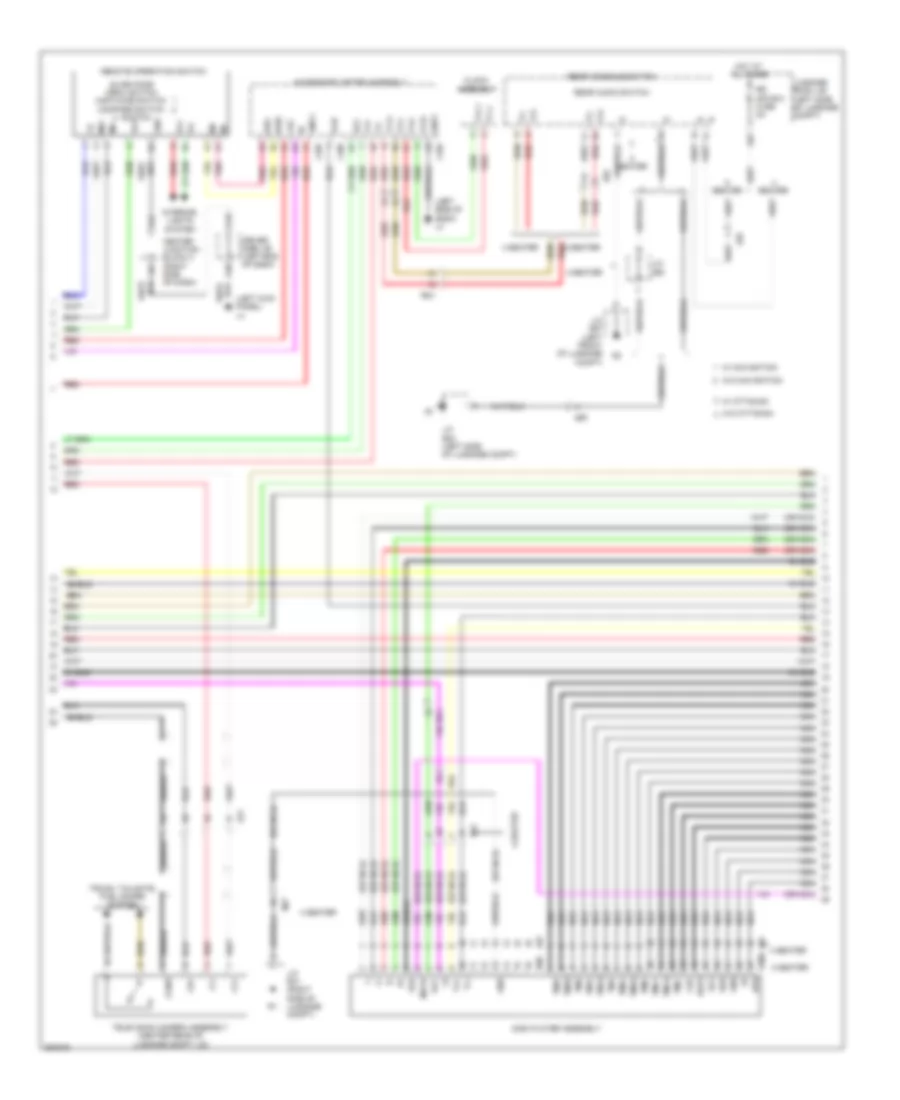 Radio Wiring Diagram 2 of 6 for Lexus LS 600hL 2013