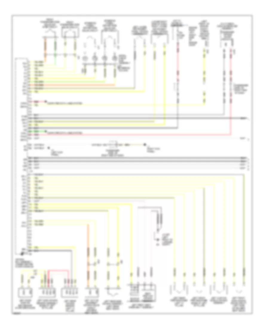 Supplemental Restraint Wiring Diagram 1 of 2 for Lexus LS 600hL 2013