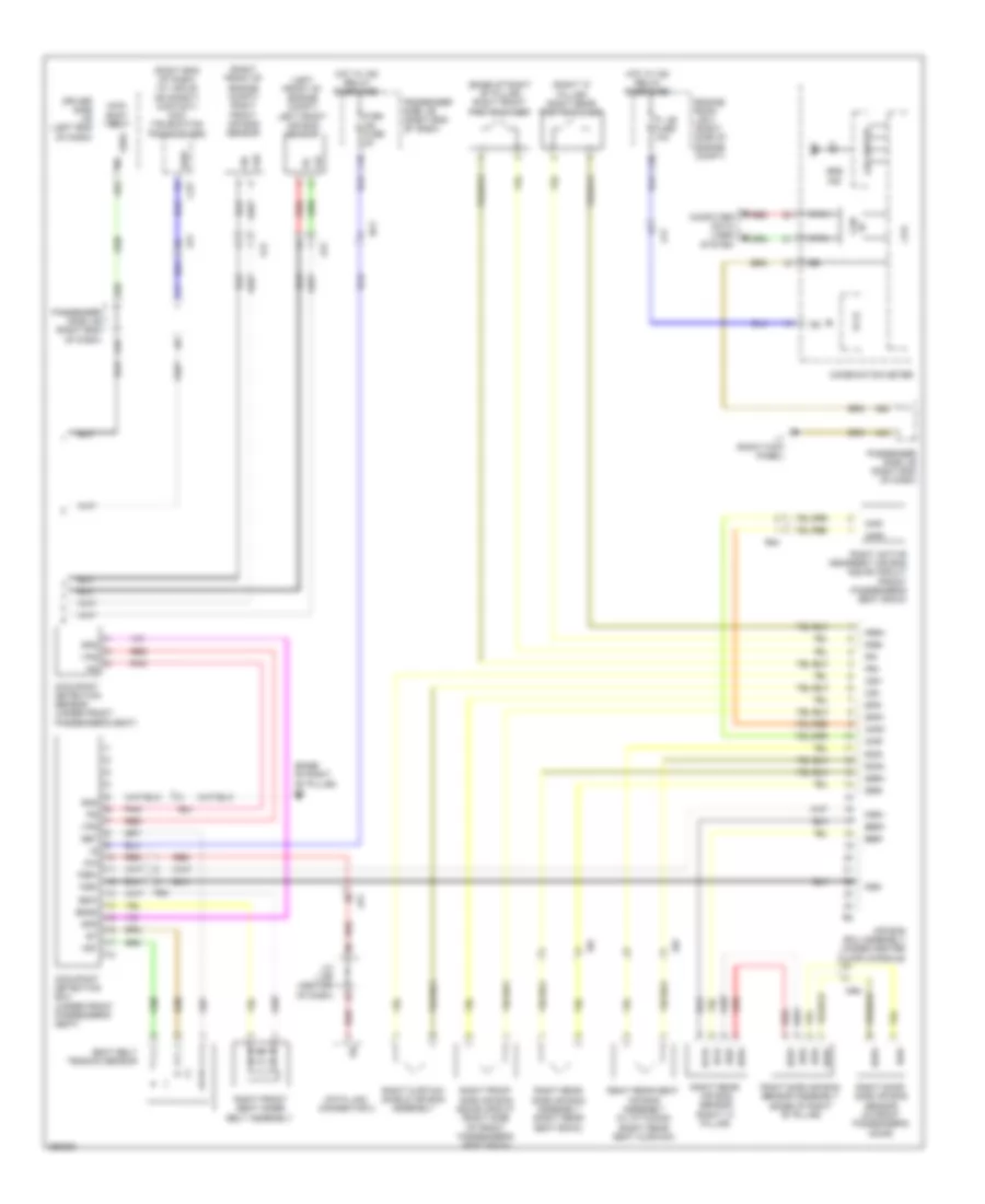 Supplemental Restraint Wiring Diagram 2 of 2 for Lexus LS 600hL 2013