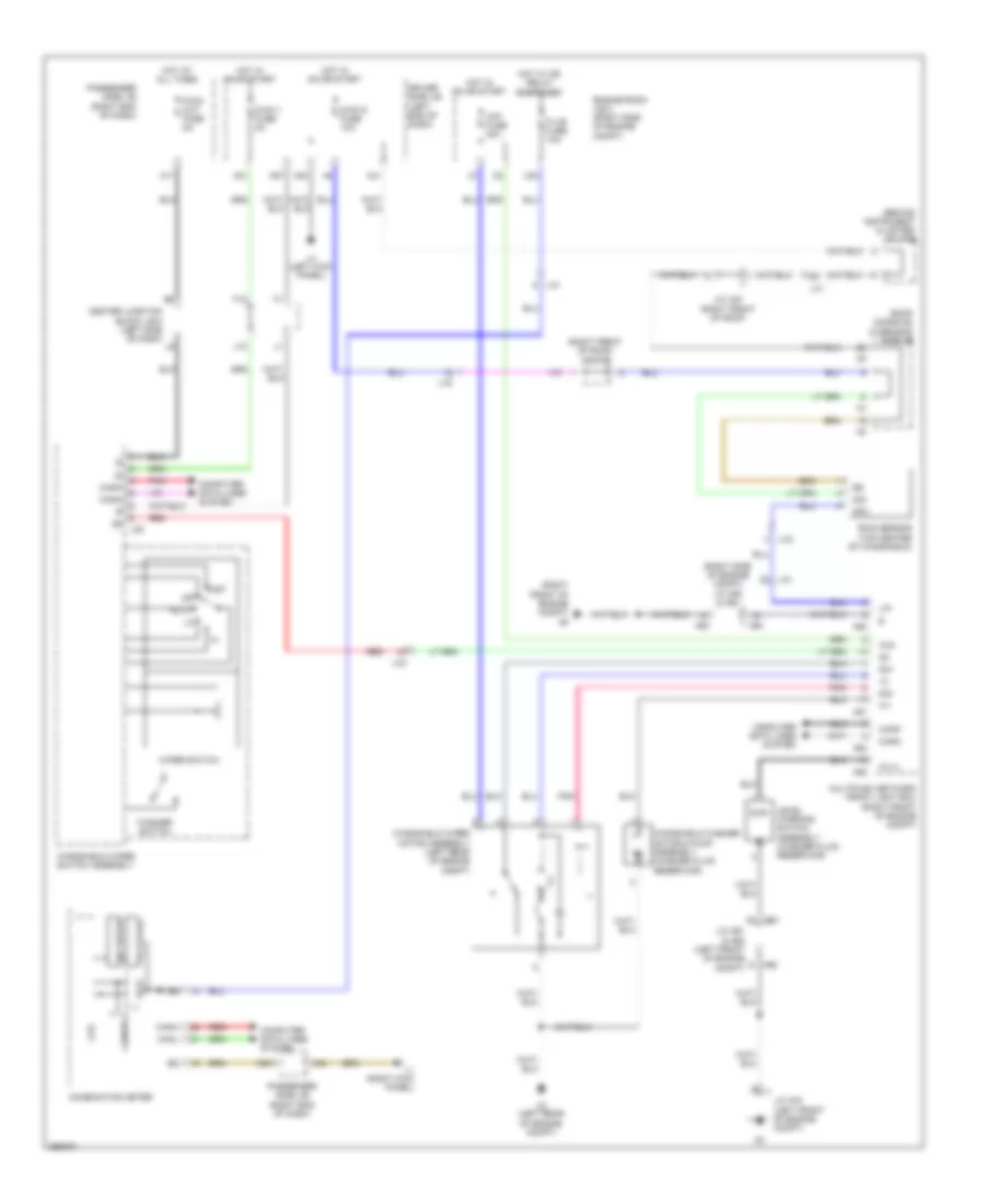Wiper Washer Wiring Diagram for Lexus LS 600hL 2013