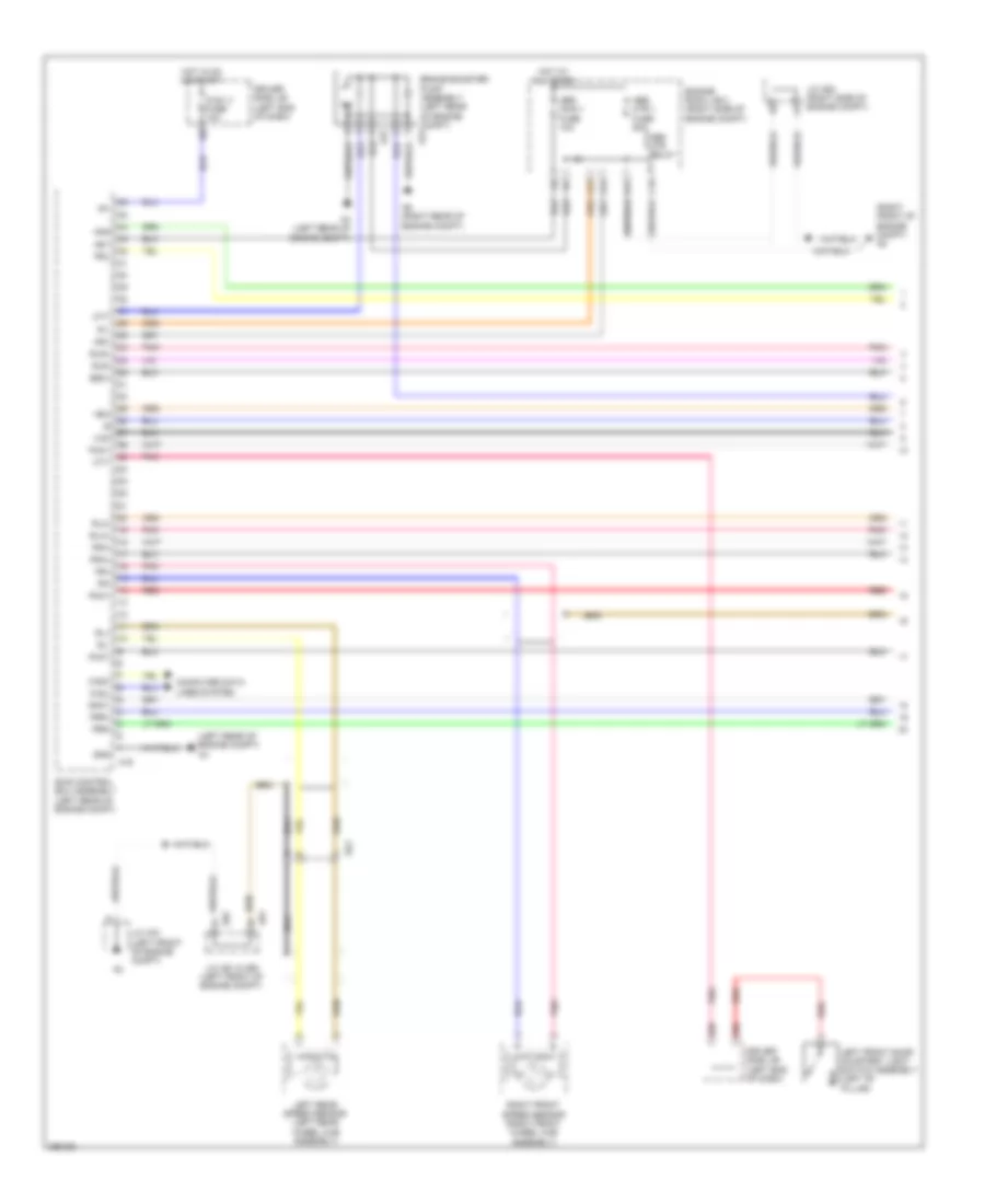 Anti-lock Brakes Wiring Diagram, without Vehicle Dynamics Integrated Management (1 of 3) for Lexus LS 600hL 2013