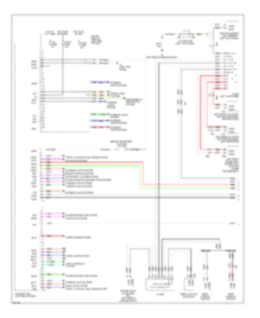 Body ECU Wiring Diagram 1 of 3 for Lexus LS 600hL 2013