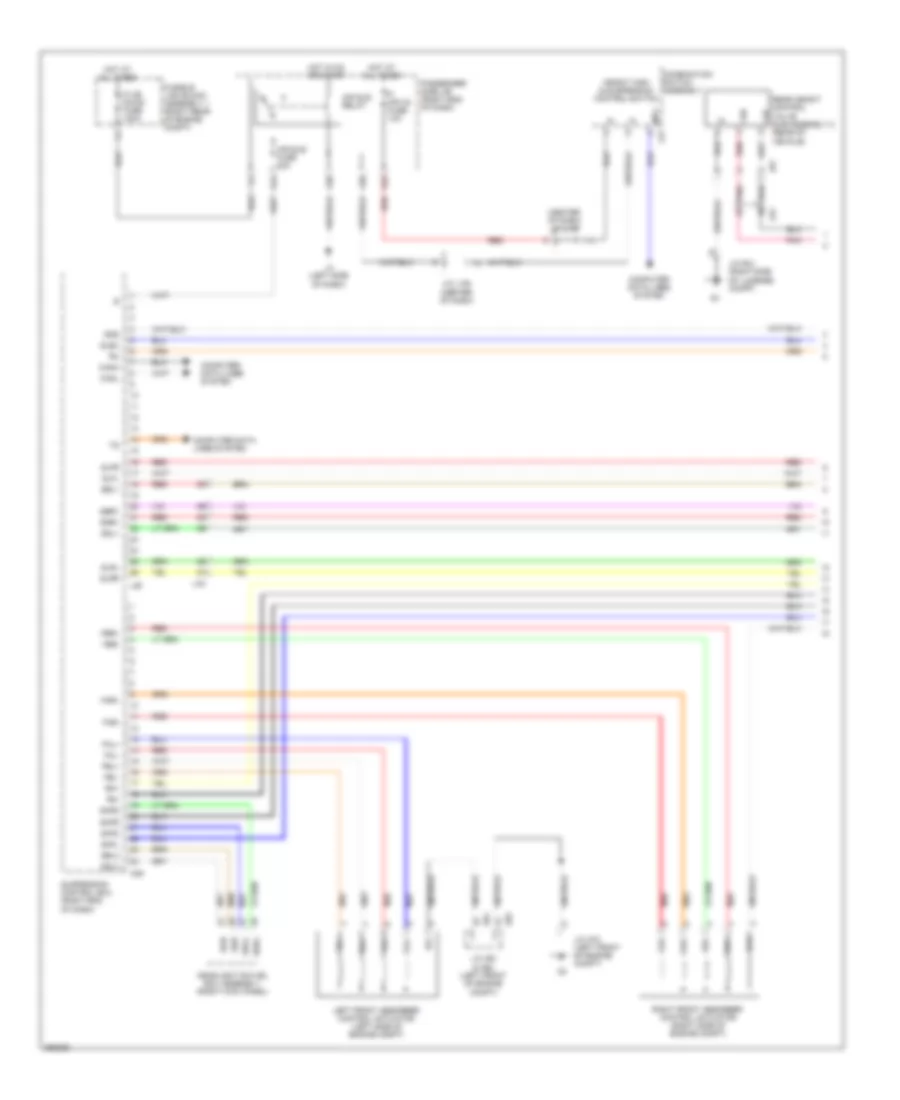 Electronic Suspension Wiring Diagram 1 of 3 for Lexus LS 600hL 2013