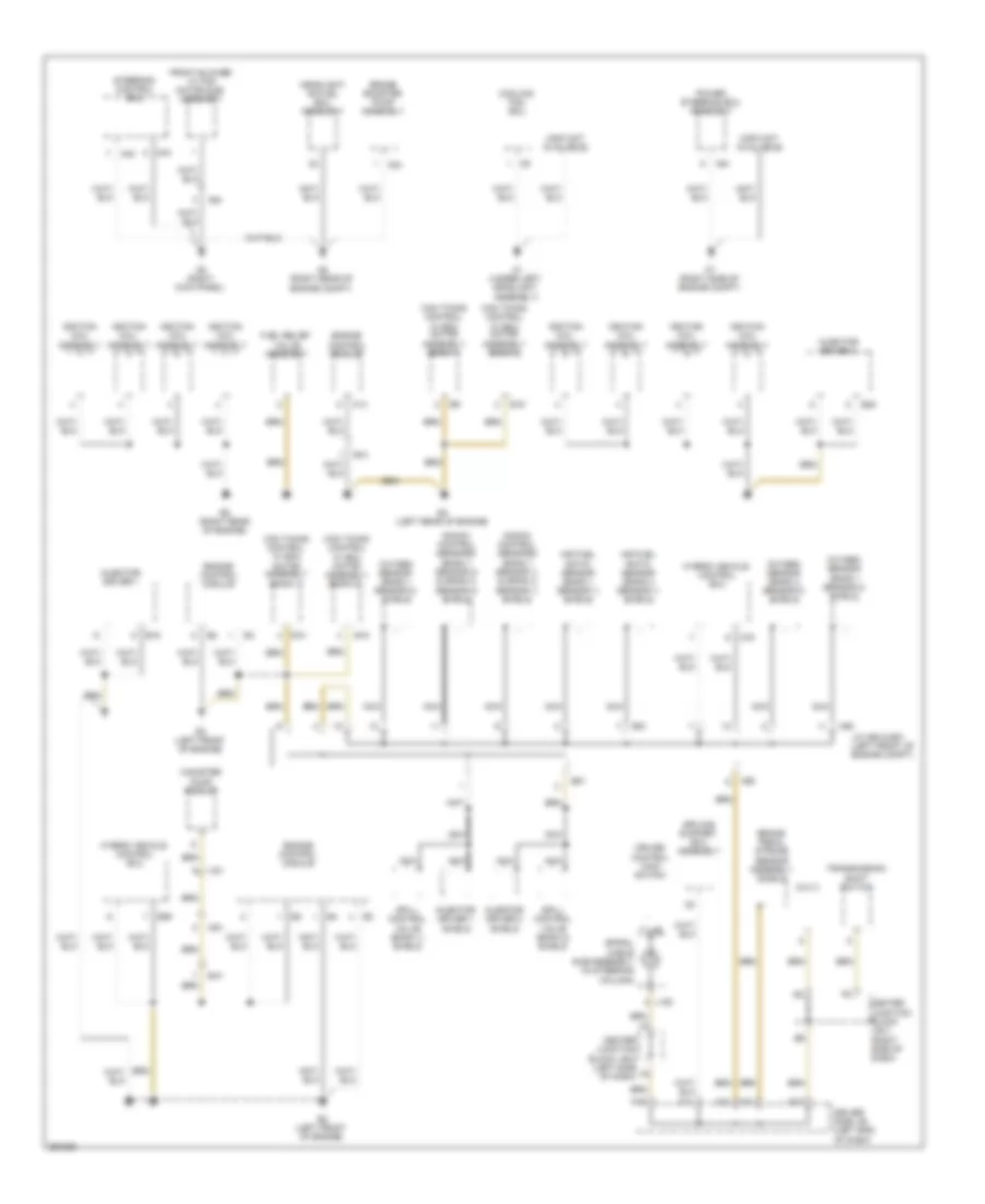 Ground Distribution Wiring Diagram 3 of 7 for Lexus LS 600hL 2013
