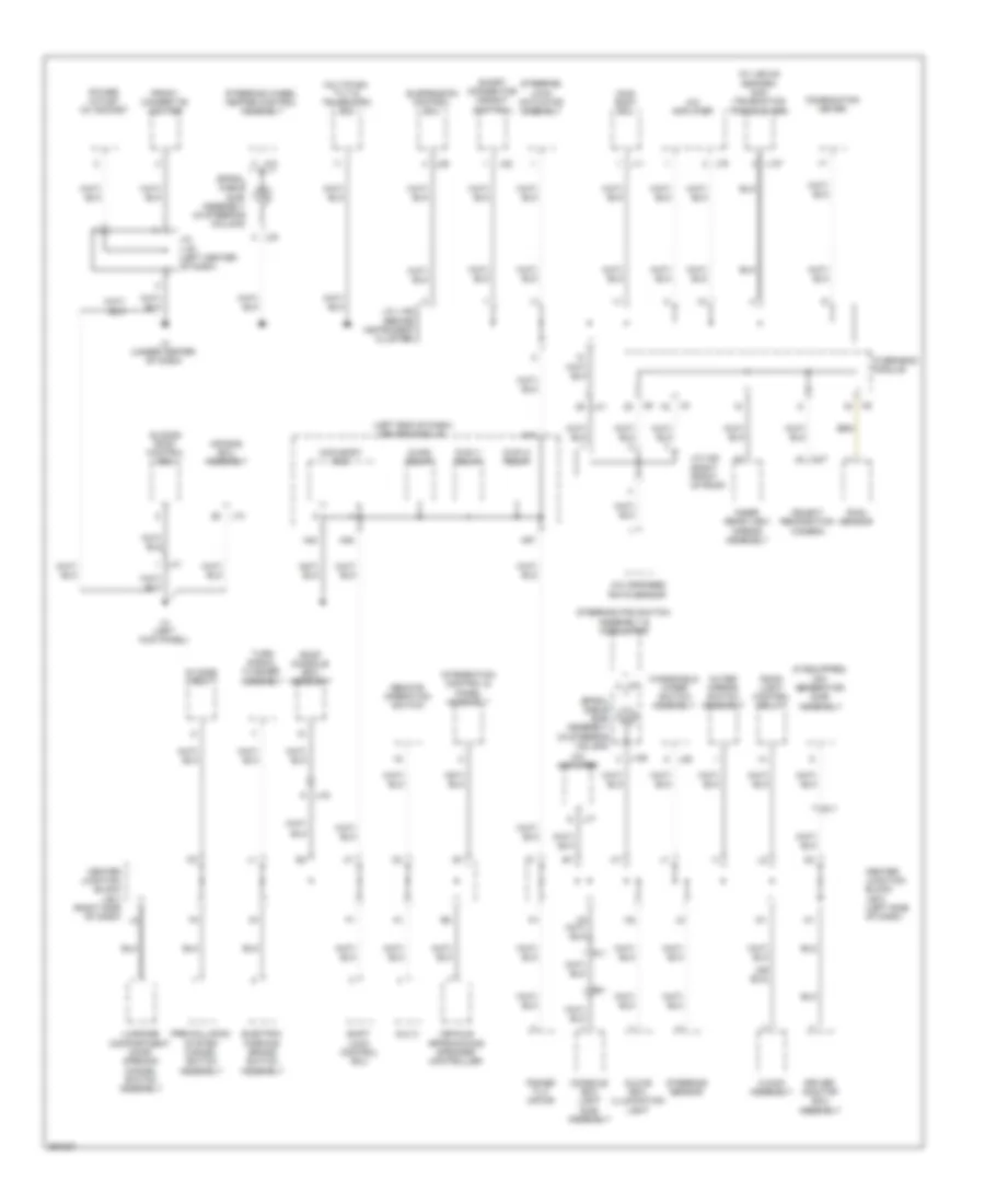 Ground Distribution Wiring Diagram 4 of 7 for Lexus LS 600hL 2013
