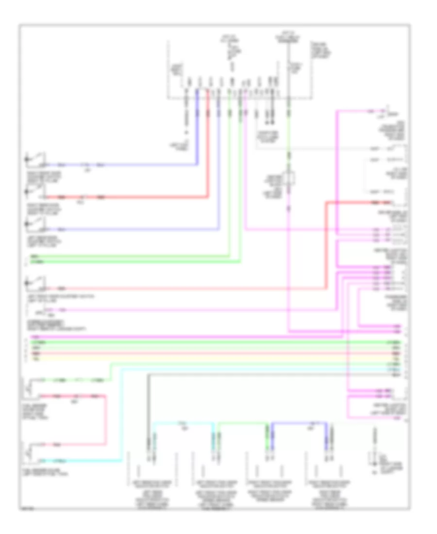 Instrument Cluster Wiring Diagram 2 of 3 for Lexus LS 600hL 2013