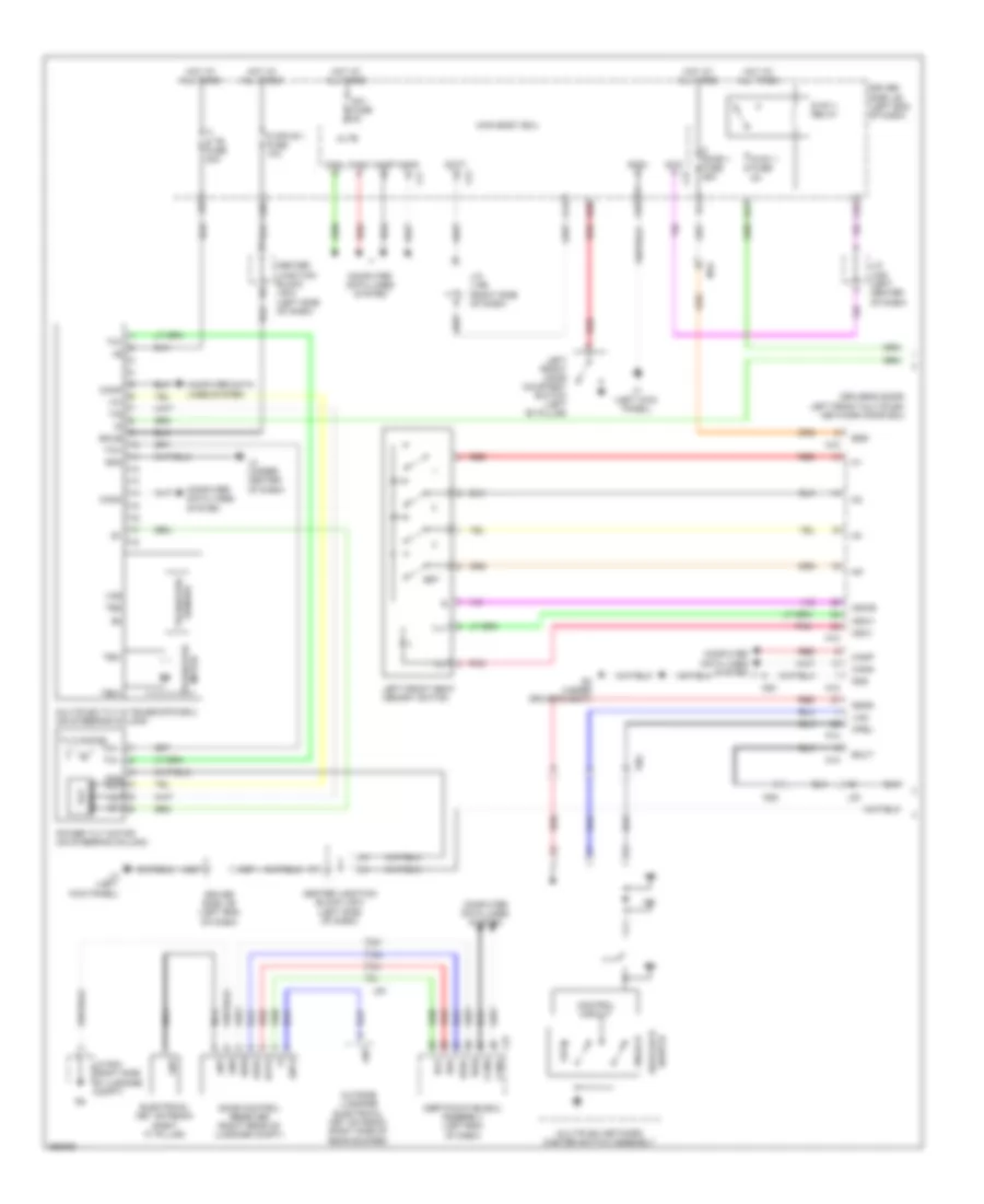 Memory Power Tilt  Power Telescopic Wiring Diagram (1 of 2) for Lexus LS 600hL 2013