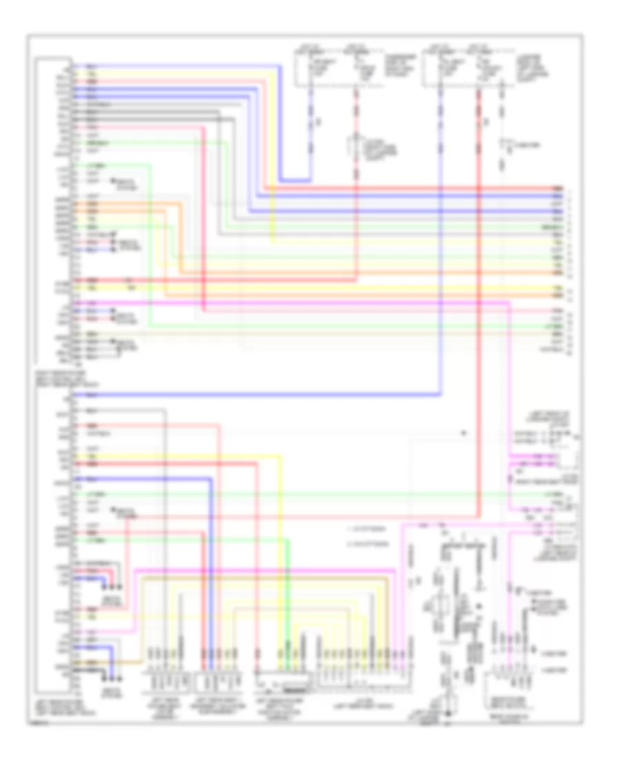 Rear Passengers Memory Seat Wiring Diagram (1 of 3) for Lexus LS 600hL 2013