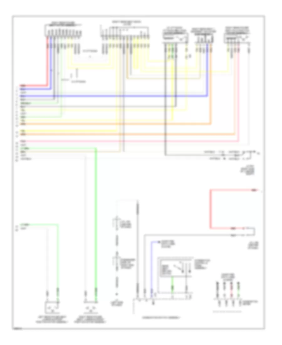 Rear Passengers Memory Seat Wiring Diagram (2 of 3) for Lexus LS 600hL 2013