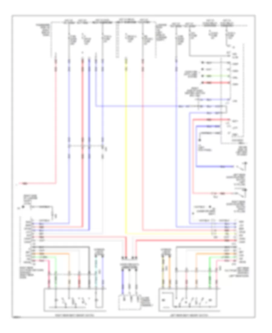 Rear Passenger s Memory Seat Wiring Diagram 3 of 3 for Lexus LS 600hL 2013