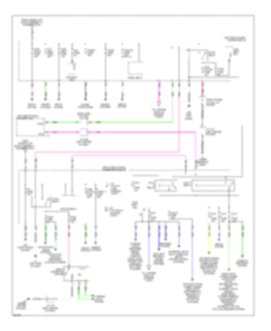 Power Distribution Wiring Diagram 3 of 6 for Lexus LS 600hL 2013