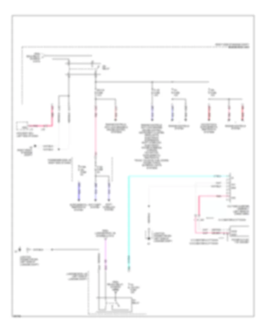 Power Distribution Wiring Diagram 6 of 6 for Lexus LS 600hL 2013