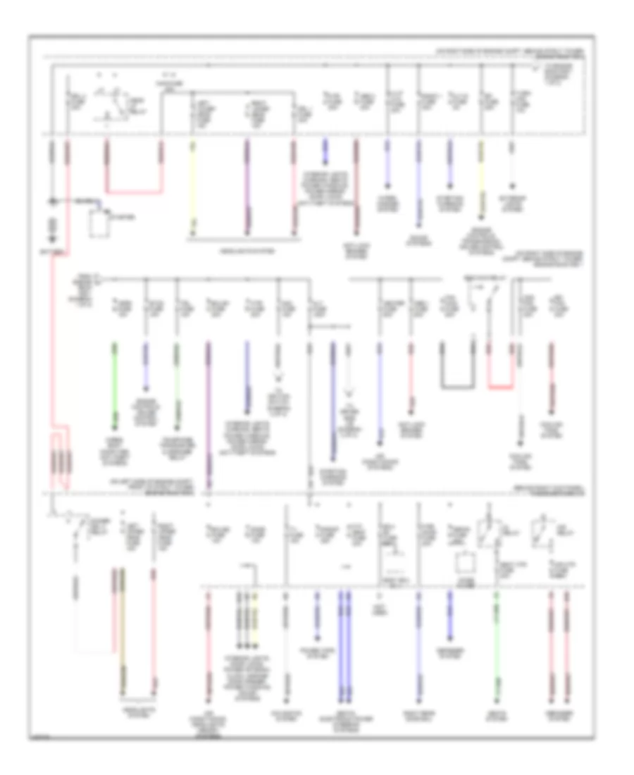 Power Distribution Wiring Diagram 1 of 2 for Lexus GS 300 2002