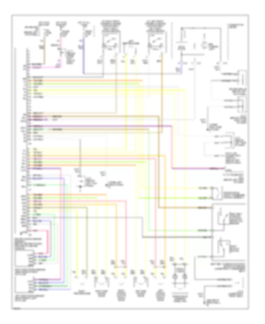 Supplemental Restraint Wiring Diagram for Lexus GS 300 2002