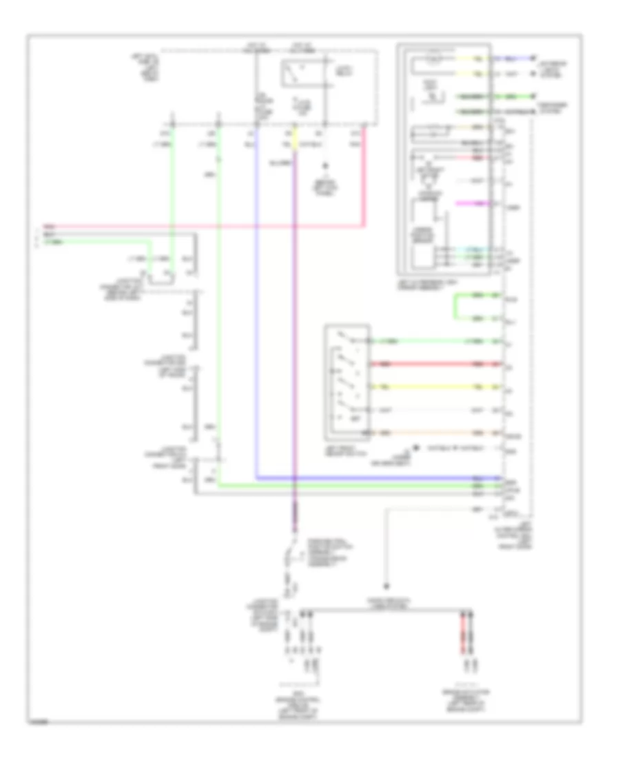 Memory Mirrors Wiring Diagram (2 of 2) for Lexus IS F 2010