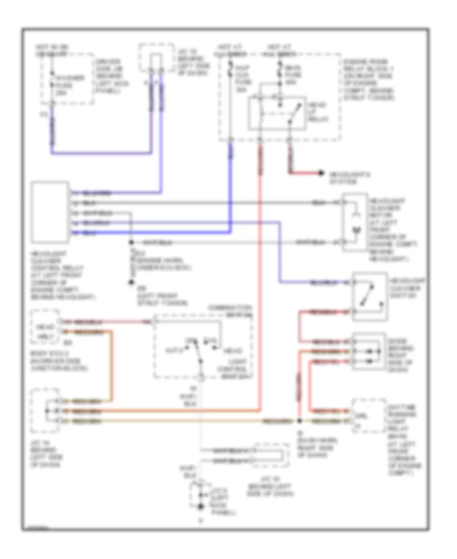 схема шайбы фары для Lexus GS 430 2002