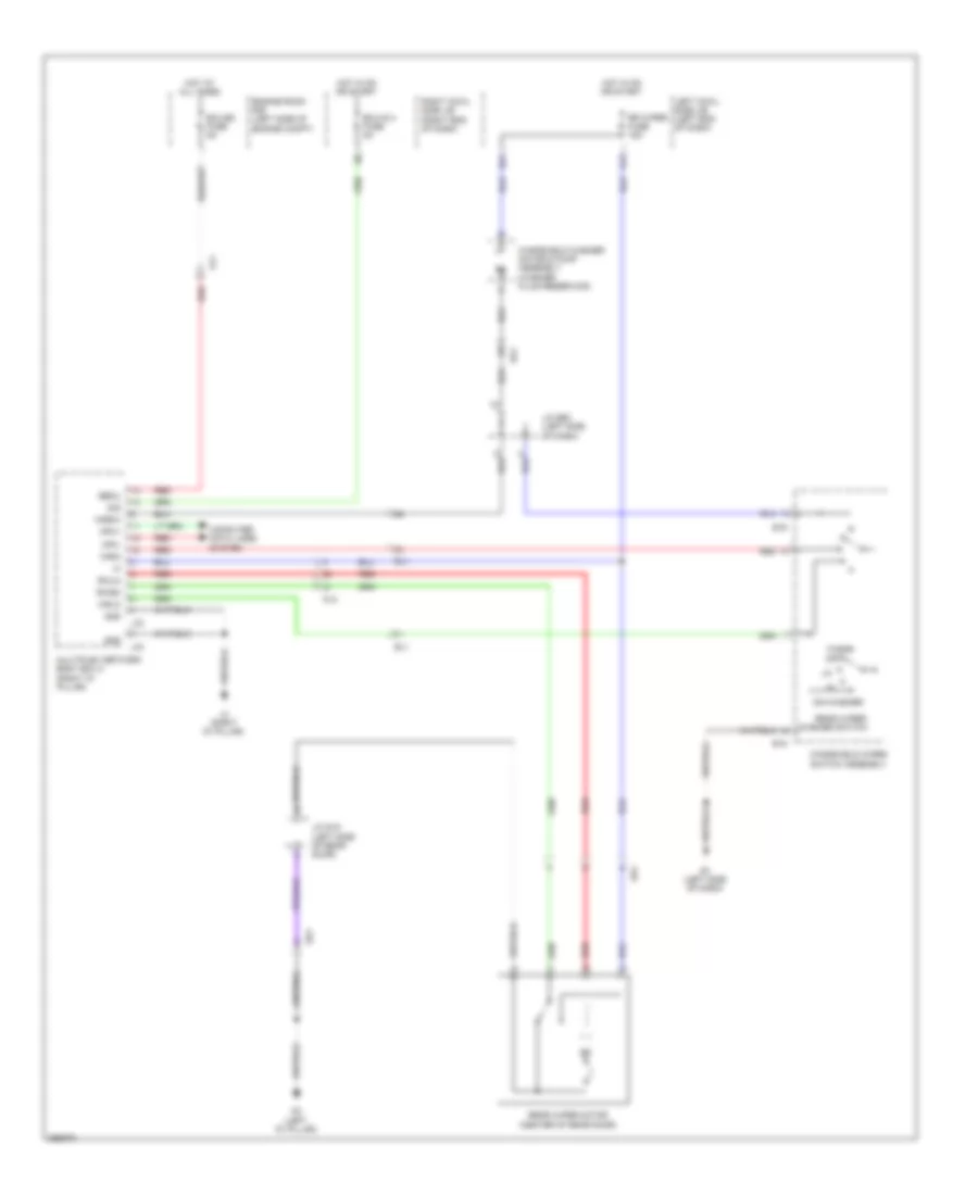 Электросхема заднего стеклоочистителя дворника и омывателя для Lexus LX 570 2013
