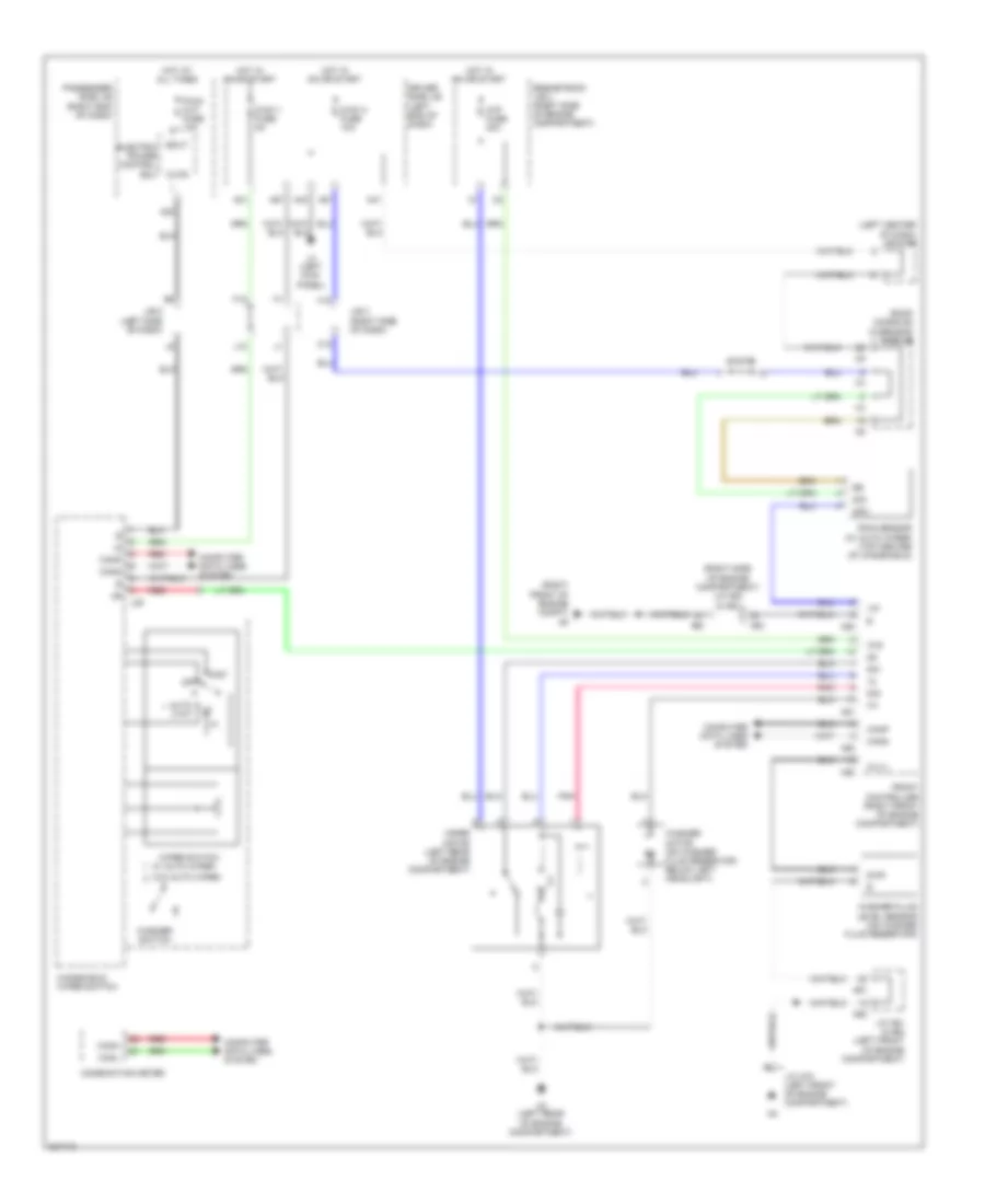 Wiper Washer Wiring Diagram for Lexus LS 460 2010