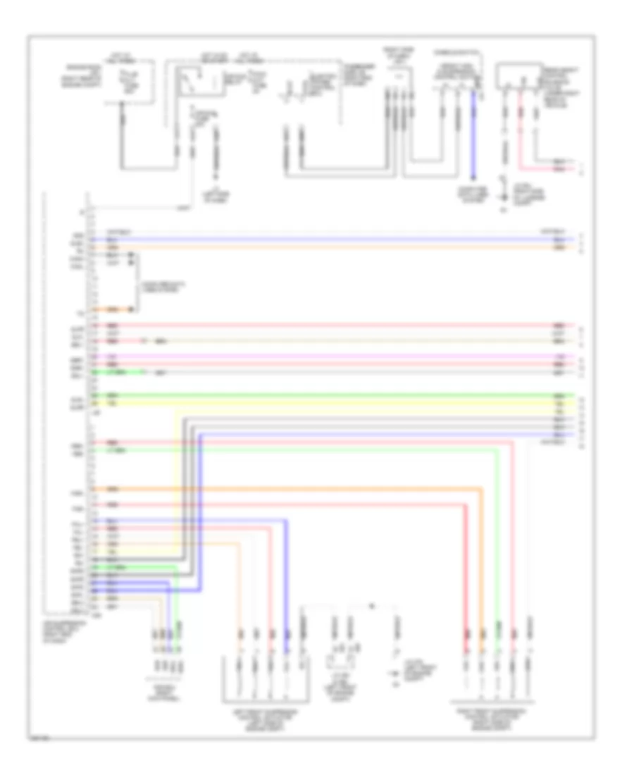 Electronic Suspension Wiring Diagram 1 of 3 for Lexus LS 460 2010