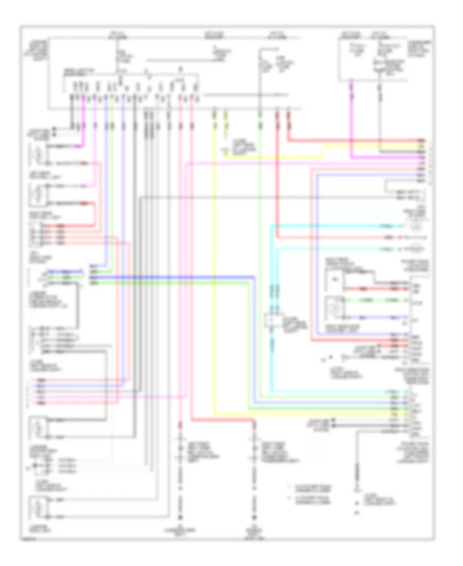 Courtesy Lamps Wiring Diagram 2 of 3 for Lexus LS 460 2010