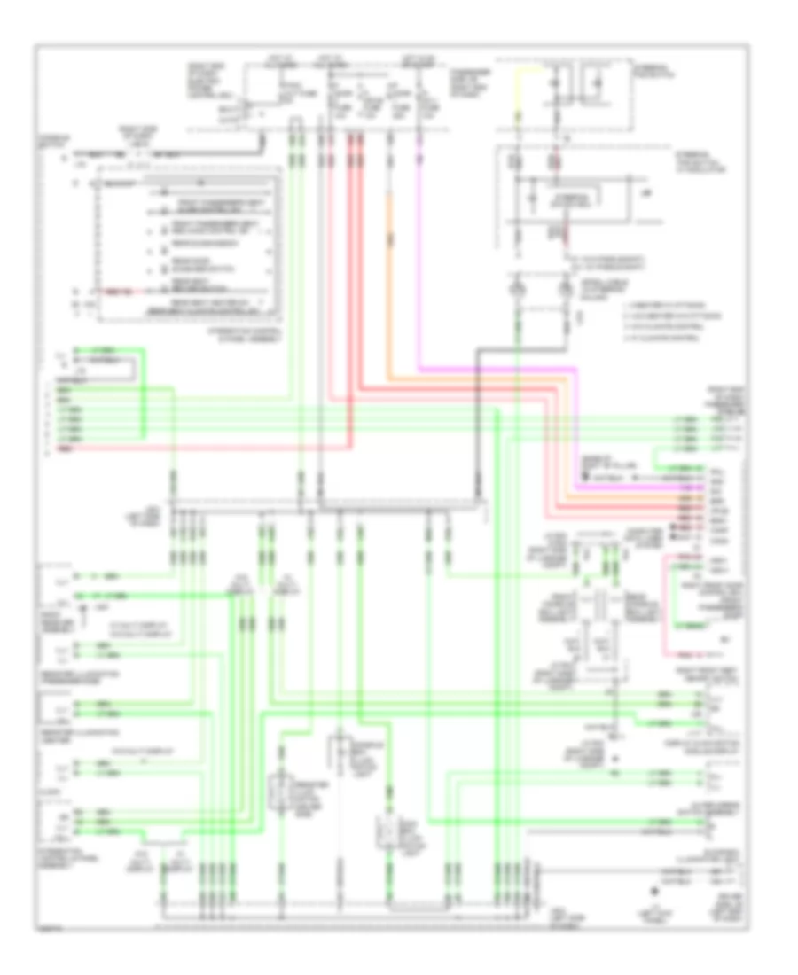 Instrument Illumination Wiring Diagram 3 of 3 for Lexus LS 460 2010