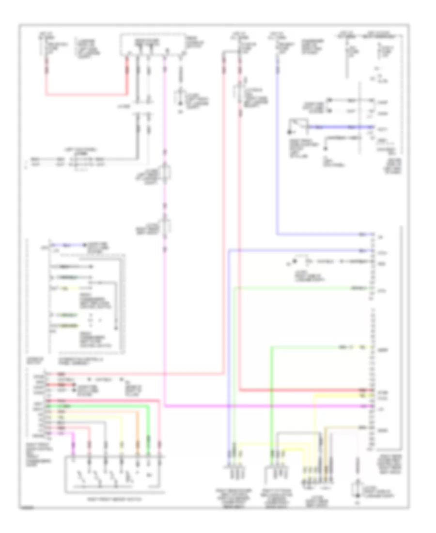 Front Passengers Memory Seat Wiring Diagram (2 of 2) for Lexus LS 460 2010