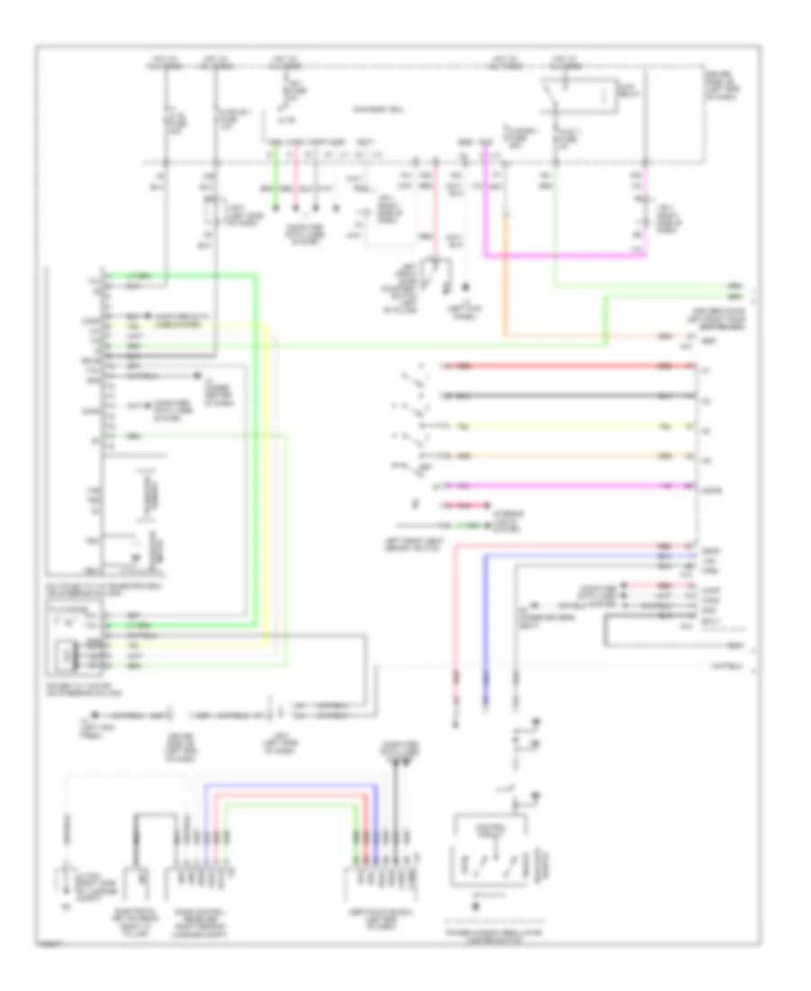 Memory Power Tilt  Power Telescopic Wiring Diagram 1 of 2 for Lexus LS 460 2010
