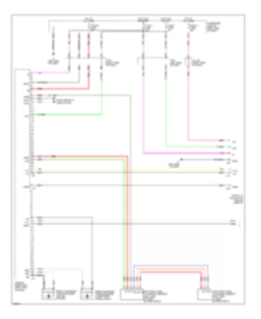Parking Assistant Wiring Diagram 1 of 2 for Lexus LS 460 2010