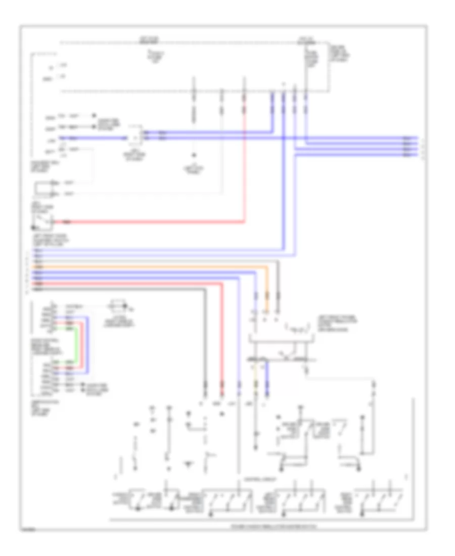 Power Windows Wiring Diagram 2 of 3 for Lexus LS 460 2010