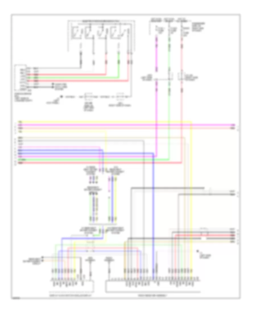 Radio Wiring Diagram with Multi Display 3 of 4 for Lexus LS 460 2010