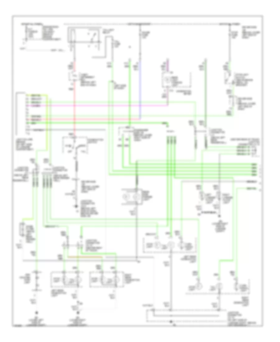 Exterior Lamps Wiring Diagram Wagon 1 of 2 for Lexus IS 300 2002